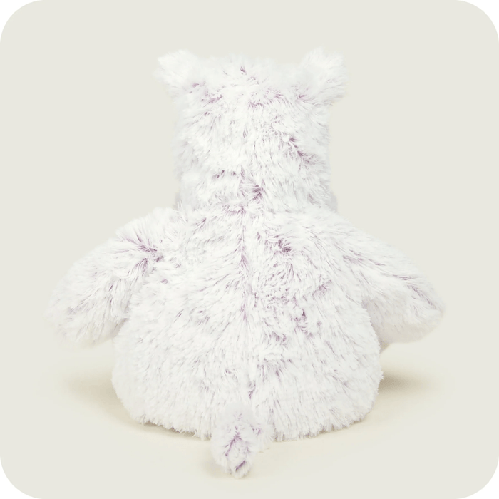 Back view of Warmies Marshmallow Hippo plush toy