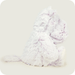 Side profile of Warmies Marshmallow Hippo plush toy