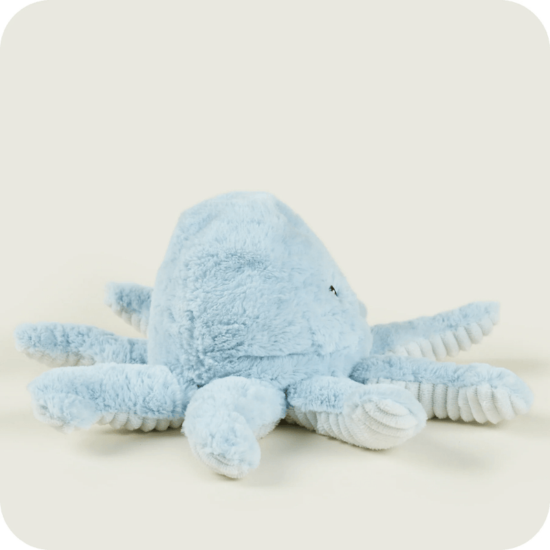Front view of Warmies Octopus heatable soft toy