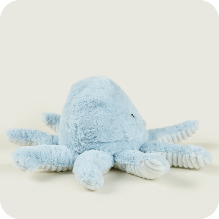 Front view of Warmies Octopus heatable soft toy