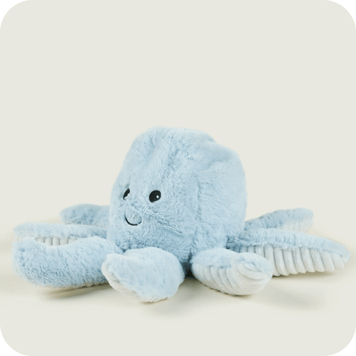Angled view of Warmies Octopus plush toy
