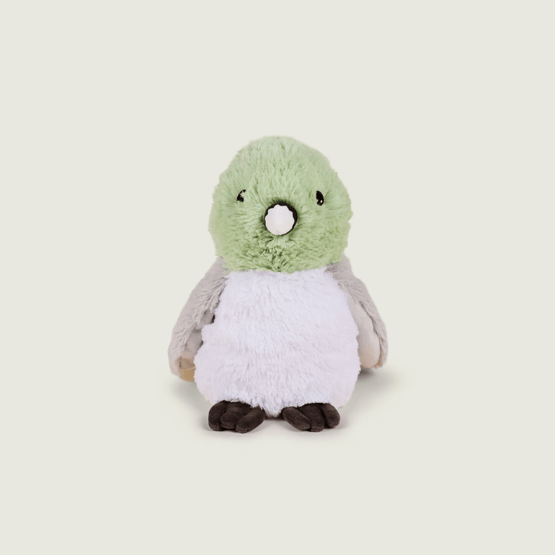 Front view of Warmies Pigeon heatable plush toy