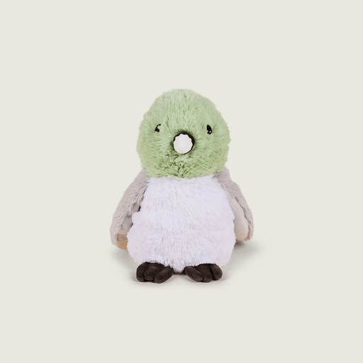 Front view of Warmies Pigeon heatable plush toy