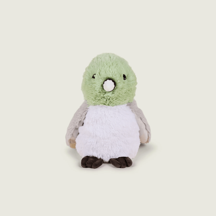 Front view of Warmies Pigeon heatable plush toy