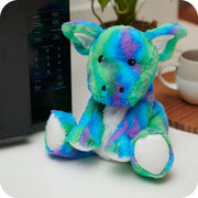 Warmies Rainbow Dragon Microwavable Plush - Something Different Gift Shop