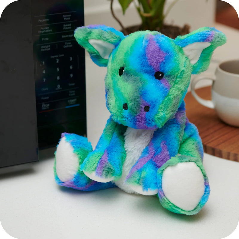 Warmies Rainbow Dragon Microwavable Plush - Something Different Gift Shop