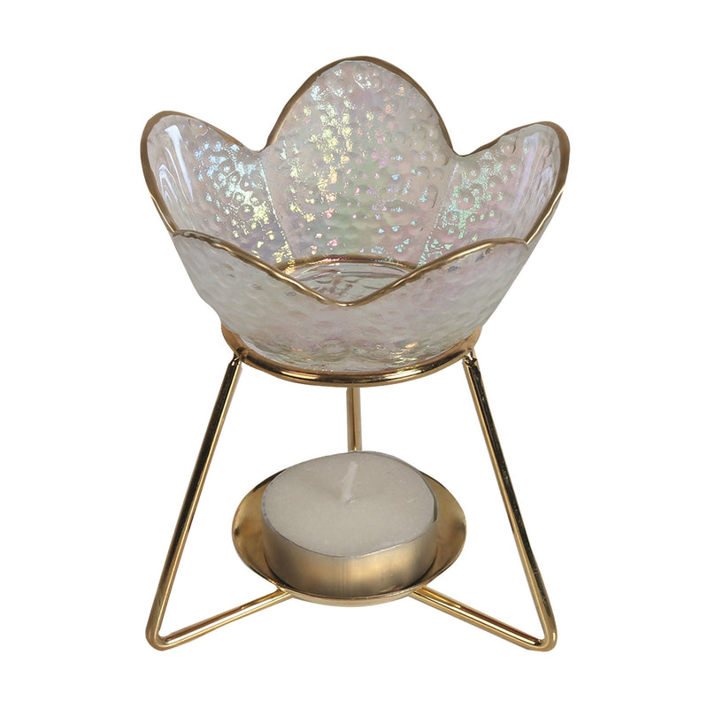 Wax Melt Burner - Petal Clear 11cm - Something Different Gift Shop