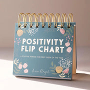 Weekly Positivity Floral Desktop Flip Chart - Something Different Gift Shop