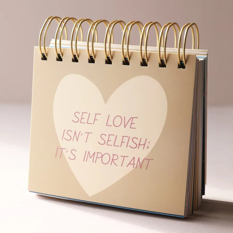 Weekly Positivity Floral Desktop Flip Chart - Something Different Gift Shop