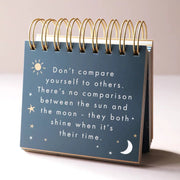 Weekly Positivity Floral Desktop Flip Chart - Something Different Gift Shop