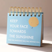 Weekly Positivity Floral Desktop Flip Chart - Something Different Gift Shop