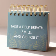 Weekly Positivity Floral Desktop Flip Chart - Something Different Gift Shop