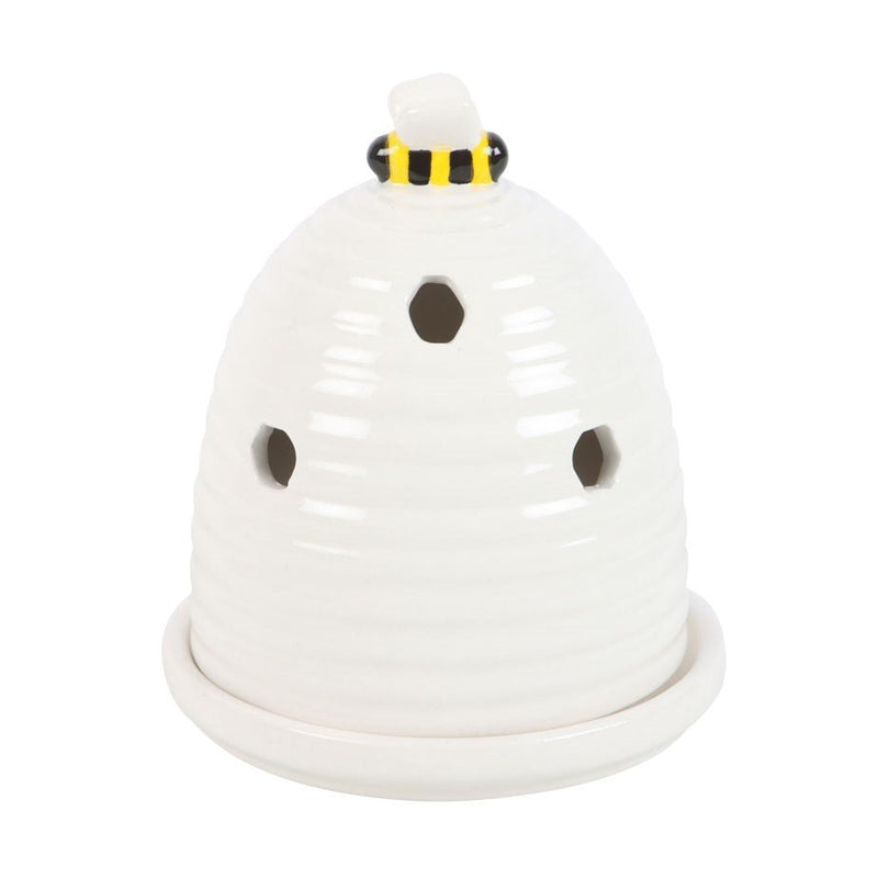 White Beehive Incense Cone Burner - Something Different Gift Shop
