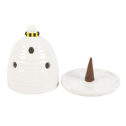 White Beehive Incense Cone Burner - Something Different Gift Shop