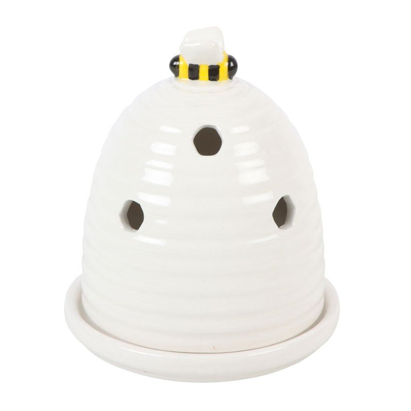 White Beehive Incense Cone Burner - Something Different Gift Shop
