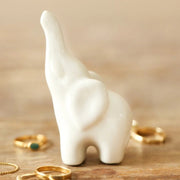 Lisa Angel White Ceramic Elephant Ring Holder – Something Different Gift Shop