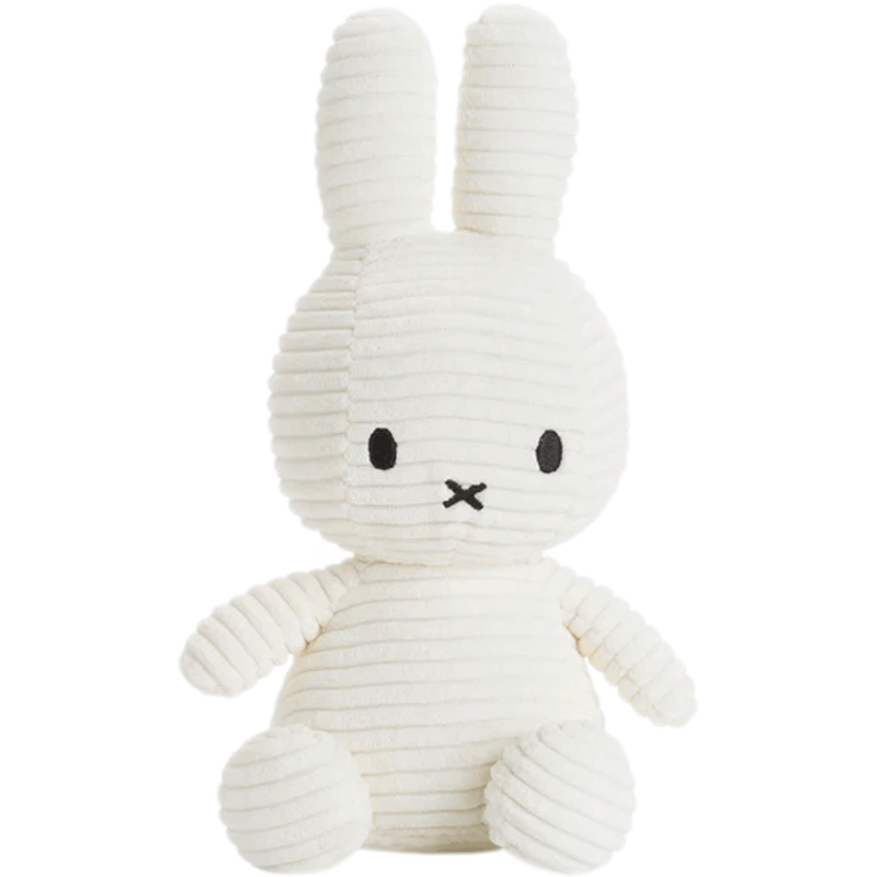 White Corduroy Miffy Plush by Bon Ton Toys - Something Different Gift Shop