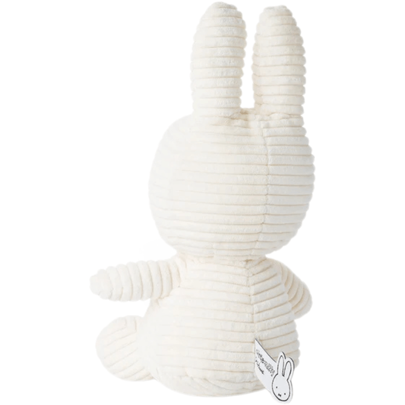 White Corduroy Miffy Plush by Bon Ton Toys - Something Different Gift Shop