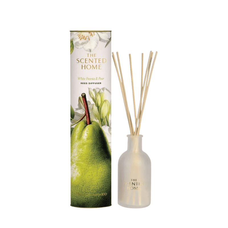 Ashleigh & Burwood The Scented Home White Freesia & Pear Reed Diffuser 150ml with packaging