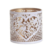 White Heart Cutout Wax Melt Burner – Metal & Glass - Something Different Gift Shop