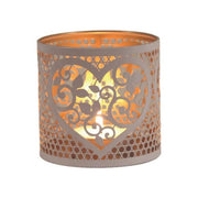White Heart Cutout Wax Melt Burner – Metal & Glass - Something Different Gift Shop