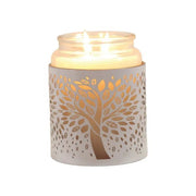 White Tree of Life Wax Melt Burner – Cutout Metal Design - Something Different Gift Shop