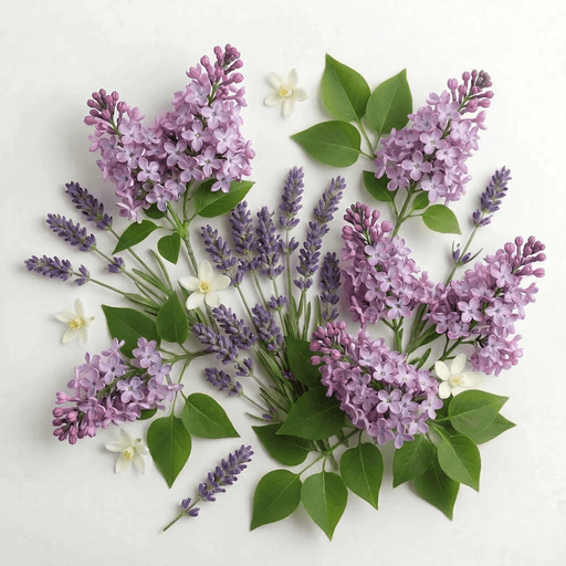 Lavender and lilac flowers representing the Wild Lavender & Lilac reed diffuser fragrance