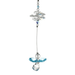 Wild Things aquamarine guardian angel crystal cascade suncatcher on white background