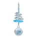 Wild Things Birthstone Cascade Aquamarine (March) crystal suncatcher with clear and aqua-blue crystals and 20mm ball
