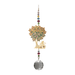 Wild Things Cat Under Tree multi-coloured crystal suncatcher with coloured beads and clear crystal ball on plain background