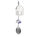 Wild Things Crystal Fantasy Cat in Window suncatcher with silver cat design and clear crystal drop