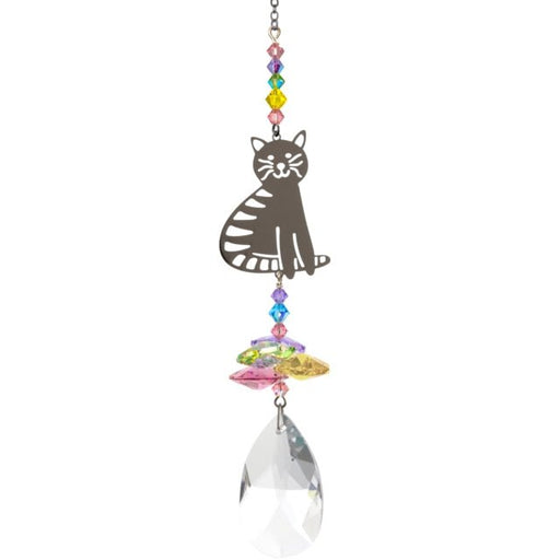 Wild Things Crystal Fantasy Small - Sitting Cat Confetti - Something Different Gift Shop