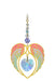 Wild Things Gold Angel Wing Heart - Aurora Borealis - Something Different Gift Shop