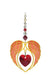 Wild Things Gold Angel Wing Heart - Garnet - Something Different Gift Shop