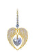 Wild Things Gold Angel Wing Heart - Light Amethyst - Something Different Gift Shop