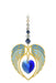 Wild Things Gold Angel Wing Heart - Sapphire - Something Different Gift Shop