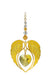 Wild Things Gold Angel Wing Heart - Topaz - Something Different Gift Shop