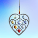 Heart of Hearts Chakra suncatcher sparkling against a soft gradient sky, ready to cast rainbows

