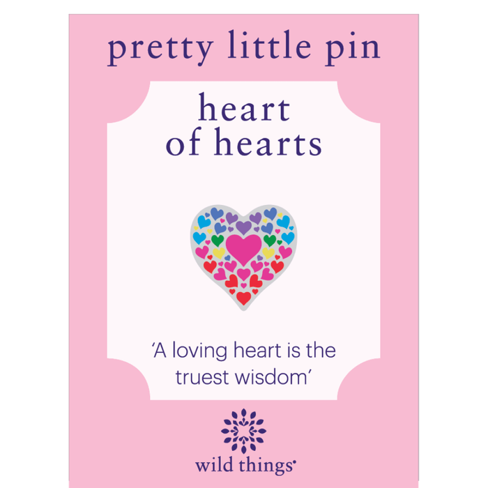 Wild Things Heart of Hearts enamel pin with romantic heart design