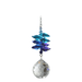 Wild Things Medium Moonlight Cascade Ball crystal suncatcher with blue cascade and clear 20mm ball, white background