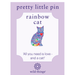 Wild Things Sitting Cat Heart enamel pin with rainbow heart detail