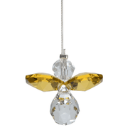 Wild Things small topaz guardian angel crystal hanging on white background
