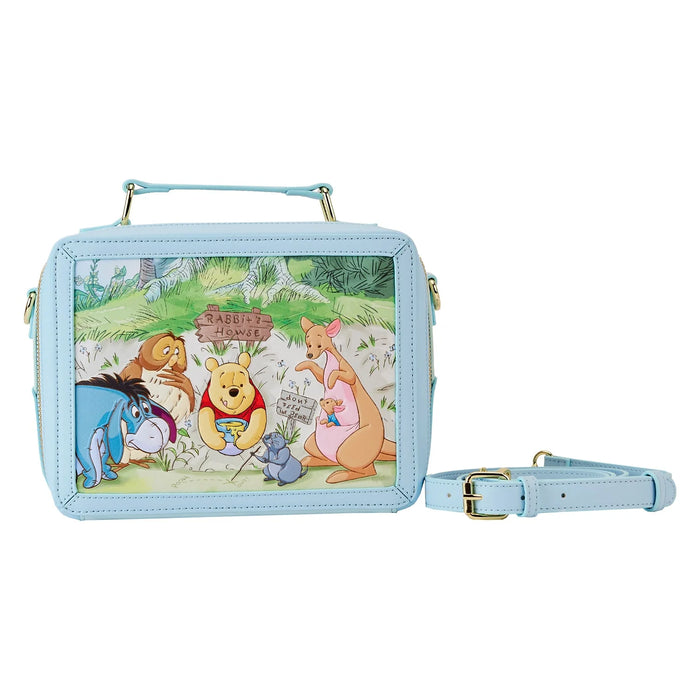 Loungefly Disney crossbody bag with Winnie the Pooh and friends at Rabbit's House