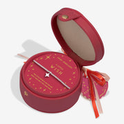 “Front view of open bauble displaying bracelet card – Joma Jewellery A Little Wish”

