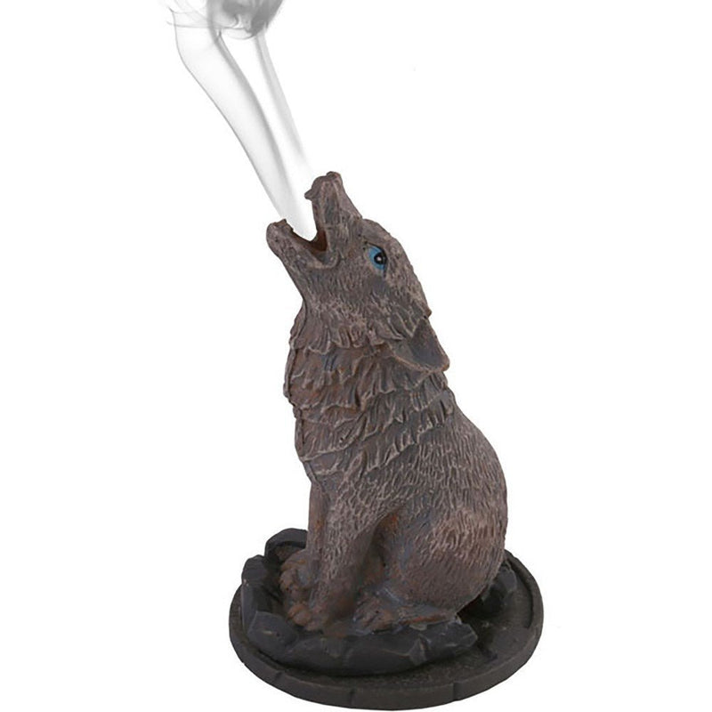 Wolf Incense Cone Holder by Lisa Parker - Something Different Gift Shop
