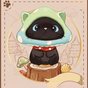 Forest Mushroom Kitty character artwork from the Wonderful Adventure collection