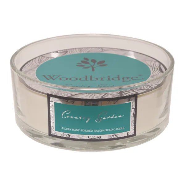 Woodbridge Country Garden Candle Bowl – Eucalyptus & Floral – 5 Wick - Something Different Gift Shop