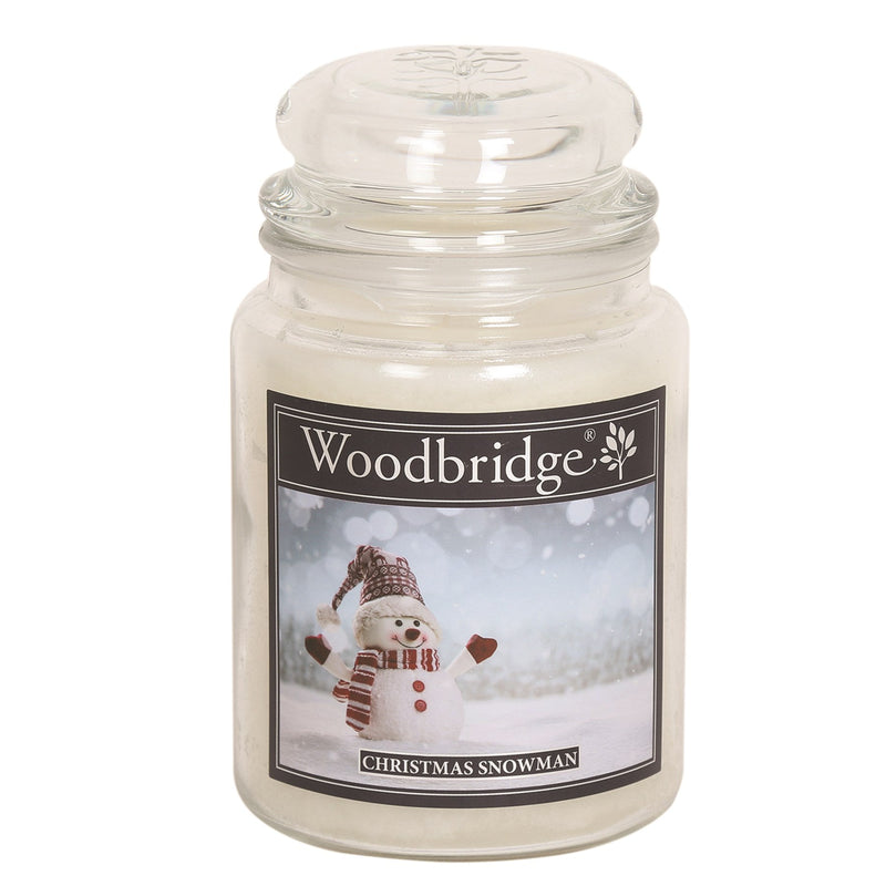 Woodbridge Large Scented Candle Jar - Christmas Snowman - Something Different Gift Shop