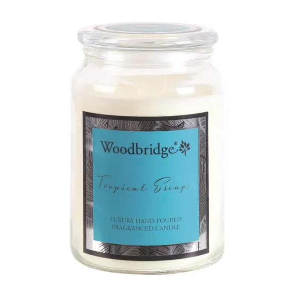 Woodbridge Tropical Escape Scented Candle Jar – Pineapple & Coconut - Something Different Gift Shop
