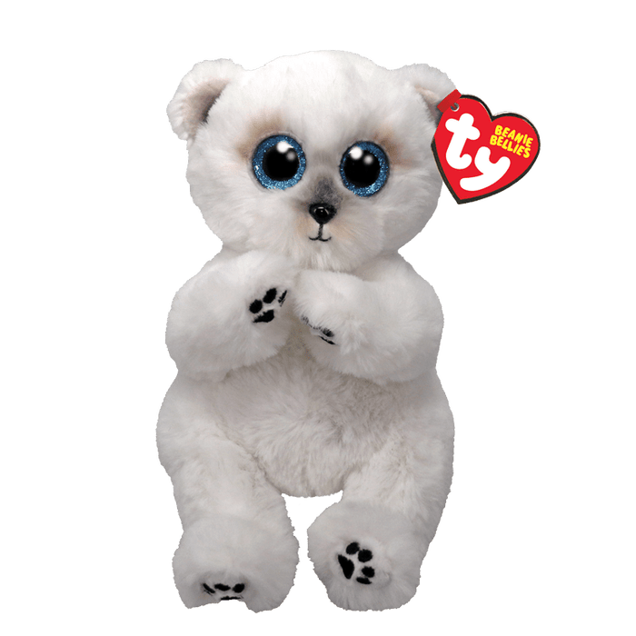 Wuzzy the Polar Bear – TY Beanie Bellies Plush Toy - Something Different Gift Shop